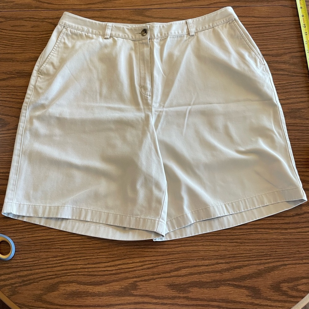 L.L. Bean Women's Khaki Bermuda Shorts